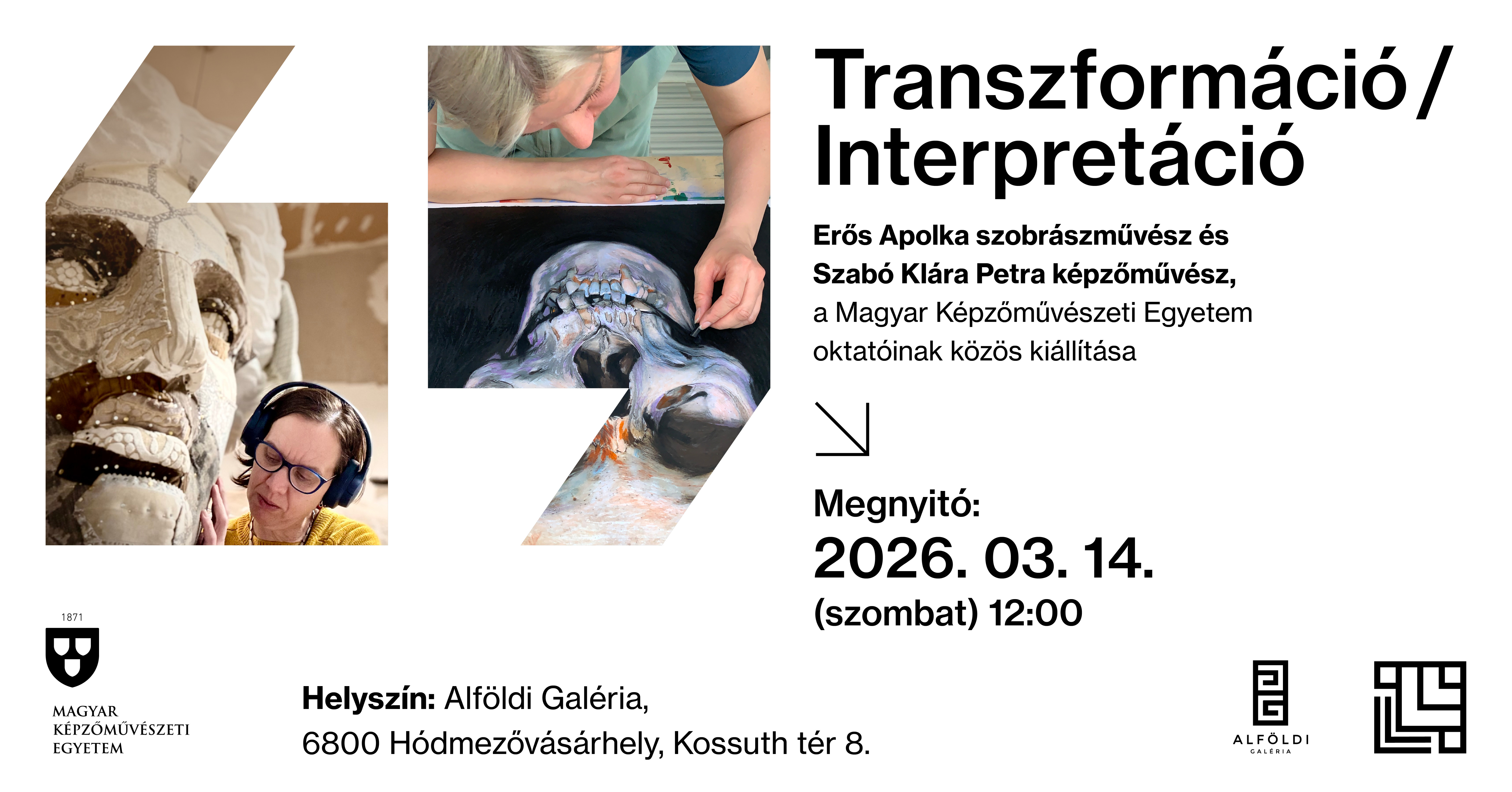 TANSZFORMÁCIÓ / INTERPRETÁCIÓ címmel nyílik Erős Apolka szobrászművész és Szabó Klára Petra képzőművész kiállítása